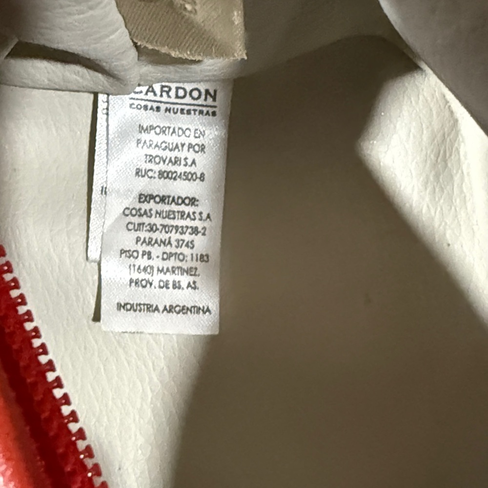 Cardon Red Leather Crossbody Bag - Picture 7 of 7